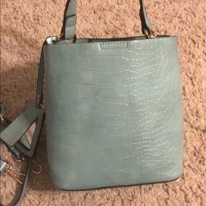 Pale green purse